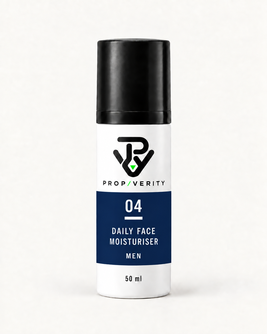 Concept packaging for PropVerity Men’s Daily Face Moisturiser