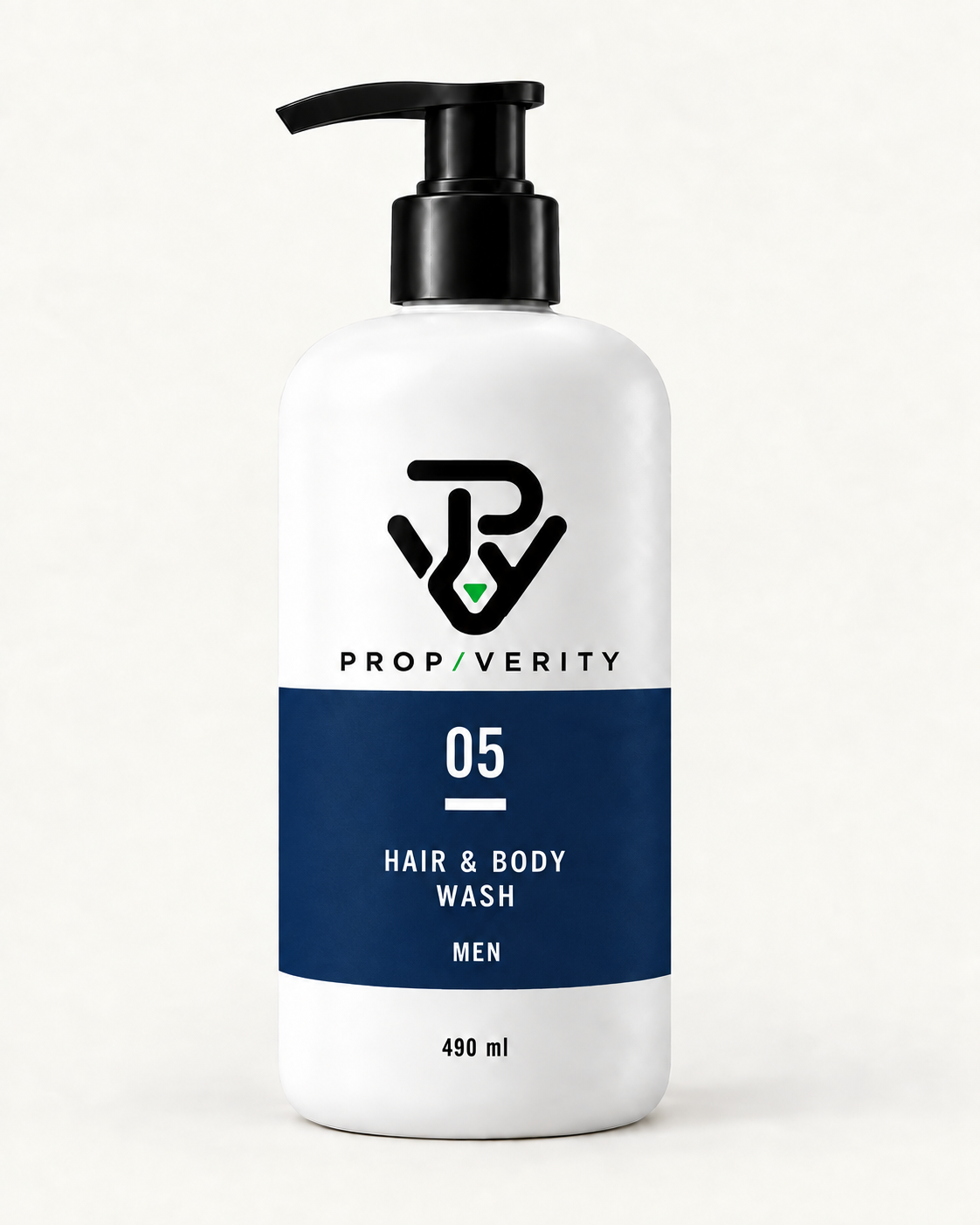 Concept packaging for PropVerity Men’s Hair & Body Wash